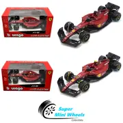 Bburago 1:43 Ferrari Racing F1-75 2022 #16 & #55 Formula Racing