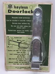 NOS Keyless Door Lock #14369 Made In Taiwan Chadwick-Miller Copyright 1975