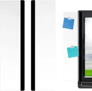4 Pieces Computer Monitor Memo Board, Transparent Screen Side Panel, Multifuncti