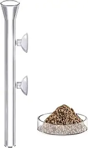 Fish Tank Feeder - Automatic Fish Feeder,Directional Acrylic Clear Suction Cup Dispenser for Vacation Feeding Turtle Shrimp Home Pond