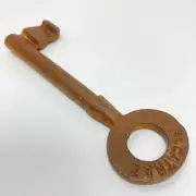 Alcatraz Prison Cell Key, Large Cast Iron Key With Rusty Antique Finish, 5"
