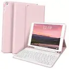 Case with Keyboard for iPad 9th/8th/7th Generation 10.2 inch Pink