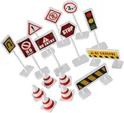 ORFOFE 10 Sets Traffic Sign Models Traffic Scene for Early Education Props for Learning and Imaginative Play for Parent Interaction