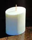 70 hour LEMON MYRTLE & ORANGE PEEL Ivory Oval CANDLE Australian Scented Range