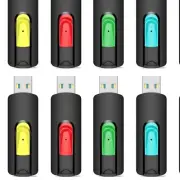 Durable 128GB Flash Drive Bundle - Waterproof & Retractable USB Memory (10-Pack)