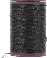 [iplusmile] Leather Sewing Waxed Threads for Leather Craft, 87 Yards Sewing Thread Cord for Bookbinding Shoe Repairing Leather Projects (Black)