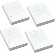 NUOBESTY Axis Graphing Sheets Math Drawing Papers 4pcs Number-line Exercise Books for Math Practice