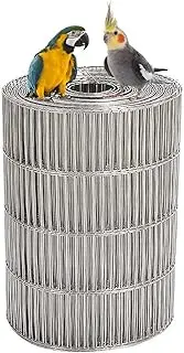 HOLGVE Hardware Cloth, Welded Wire Mesh, Stainless Steel Chicken Wire Fence, Garden Chicken Coop, Garden Poultry Netting Mesh Roll Animal Enclosure(1mx8m(39inx26.2ft))