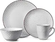 Pfaltzgraff Bumble Bee 16-Piece Dinnerware Set, White
