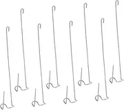 MOBUTOFU 8Pcs Stainless Steel Hanging Hooks for Air Plants Versatile Wall Mount for Indoor and Outdoor Plant Display Space Saving Home and Garden Decor Silver