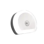 2 USB Port Charging Atmosphere LED Sensor Lamp for Baby Bedroom Living Room Plug Type:US(Cold White)