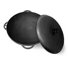 8 L Cast Iron Cauldron for Camp Fire Deep Pan Lagman Kazan with Lid Казан Чугун
