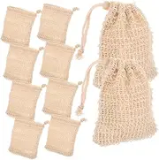 CANIGHT Cotton Soap Punch 10 Pack Mesh Soap Bags Exfoliating Pouches for Bathing Lathering Travel-friendly