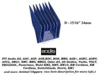 ANDIS 24mm Pet Blade GUIDE ATTACHMENT COMB*Fit AGC,Oster A5 A6,Wahl KM Clipper