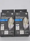 2 New GE CYNC Direct Connect Smart LED Light Bulb Candelabra 500 Lumens
