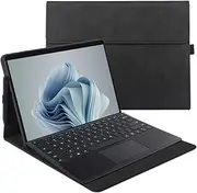 xisiciao Protective Case for Microsoft Surface Pro 9/10/11th Compatible with Signature Keyboard Cover Ultral Thin & Light Heat Dissipation Design (Black)