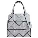 ISSEY MIYAKE 三宅一生 BAOBAO 灰色三角格3X3小型手提包