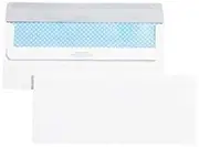 Redi Seal Security Tinted Envelope, #10, 4 1/8 x 9 1/2, White, 500/Box