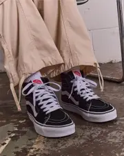 [Vans] Vans Women's Sk8 Hi-Top Shoes in Black Size 7.5 7.5 Black