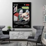 Mf Doom Food Album Black Canvas Wall Art
