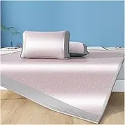 Ultra-Soft Summer Sleeping Mat with 2 Pillowcases Cooling Ice-Vine Fabric and Anti-Slip Straps for Adults, Breathable Bedding Essential for Hot Nights