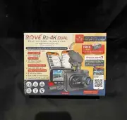 ROVE R2-4K Dual Channel 4K Dash Cam Camera + 128GB Pro microSD Card