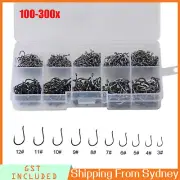 100-300x Octopus Beak Suicide Fishing Hooks Chemically Sharpened Tackle 3-12
