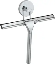 WENKO Squeegee for Shower Glass Door with Holder, Shower Squeegee for Shower Doors, Bathroom Squeegee for Shower, Dimensions 9.8 x 8.5 x 2.4 inch, Chrome