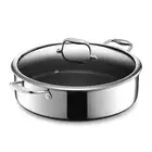 HexClad Hybrid Nonstick Sauté Pan and Lid, Chicken Fryer, 7-Quart Dishwasher and