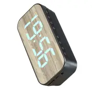 T (Black) Speaker Alarm Clock Digital Clock WitT Speaker Mir