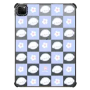 iPad Pro 11-inch (3rd/4th gen) iPad Impact Case Bichon Bibo Dog Pastel Checker with Flower