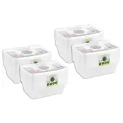 40pc Lemon & Lime Reusable Takeaway Food Storage Container Box Rectangular 750ml