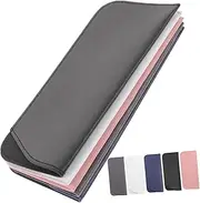 [Ipetboom] Leather Sunglasses Pouch 10pcs Eyeglass Case Slim Portable Eyeglass Pouch Protective Cover for Glasses