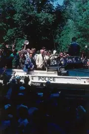The Boston Celtics wave to the crowd during the 1981 NBA Champions- Old Photo