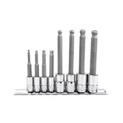 Genius Tools 8 Piece 1/4" & 3/8" Dr. Metric Wobble Hex Bit Socket Set - BS-23...