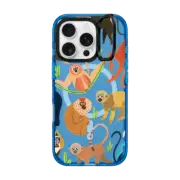 iPhone 16 Pro Impact Ring Stand Case MagSafe Compatible Jungle monkeys