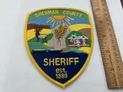 Sherman County Sheriff collectable patch full size new