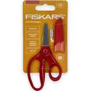 Fiskars Pointed-tip Kids Scissors (5 in.) with Sheath Safety-Edge Red Ages 4+
