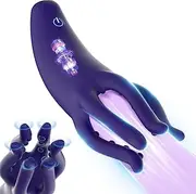Penis Vibrator Male Masturbator Adult Sex Toys for Men, Penis Trainer Male Stroker with 10 Vibrating Modes 360°Training Glans Trainer Silicone Sex Toys