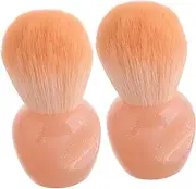 TOVINANNA 2pcs Mini Makeup Brush Set Fluffy Blush Brush for Powder Travel Eyeshadow Nail Blusher