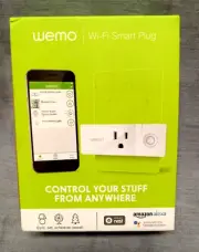 WeMo Mini Wi-Fi Smart Plug White (F7C083) Works with Amazon Alexa and Google
