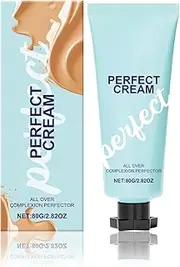 Body Perfector Cream, for Legs, All-Over Complexion Perfector with Brush,Full Coverage Concealer, Long-Lasting CC Cream Foundation