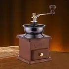 Hand Crank Coffee Grinder Grinding Machine Portable Mini Retro Wooden Coffee