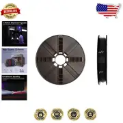 Premium PLA 3D Printing Filament - 910g True Black for Beginners and Experts