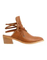 [Belle & Bloom] Can't Be Tamed Open Back Boot in Brown