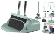 Upgrade Broom and Dustpan Set, Large Size and with Long Handle, Upright,Ideal