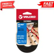 Cable Ties Velcro 25 Pc Reusable 8"x1/2 Wire Office Organization Bundle Straps..