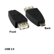 KNTK USB 2.0 A Female to Micro B 5Pin Male Adapter PC Camera Phone MP3 PDA Data