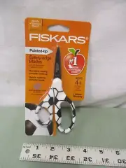 Fiskars Scissors Safety Edge Blades 4+ Pointed-Tip Non-stick blades Soccer