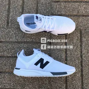 【豬豬老闆】NEW BALANCE 247 白 黑 襪套 慢跑鞋 網布 熊貓 限量 男女 MRL247WG